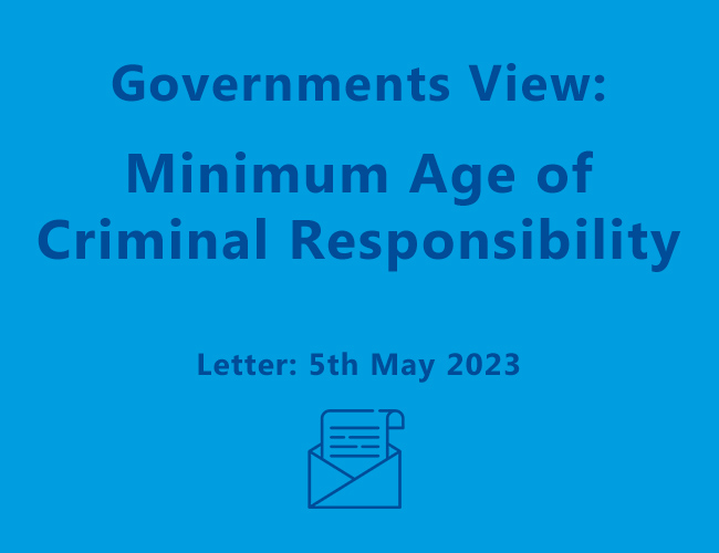 Letter to Hon Michael Daley MP – 5th May 2023 – Minimum Age Of Criminal Responsibility