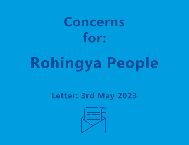 Letter to Hon Andrew Giles MP – 3rd May 2023 – Rohingya People