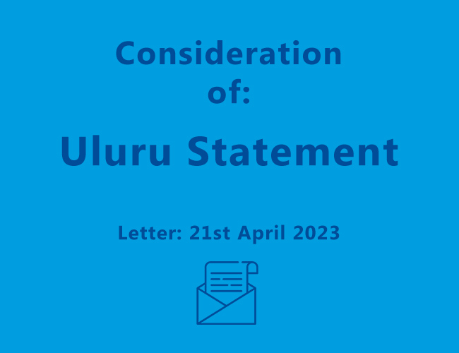 Letter to Hon Chris Minns MP – 21st April 2023 – Uluru Statement from the Heart